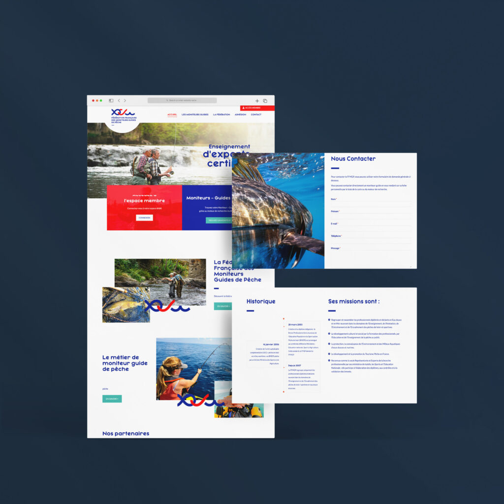Pages du site de la Fédération Française des Moniteurs Guides de Pêche