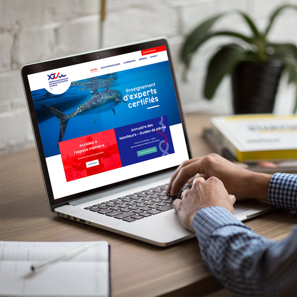 Page d'accueil du site de la Fédération Française des Moniteurs Guides de Pêche