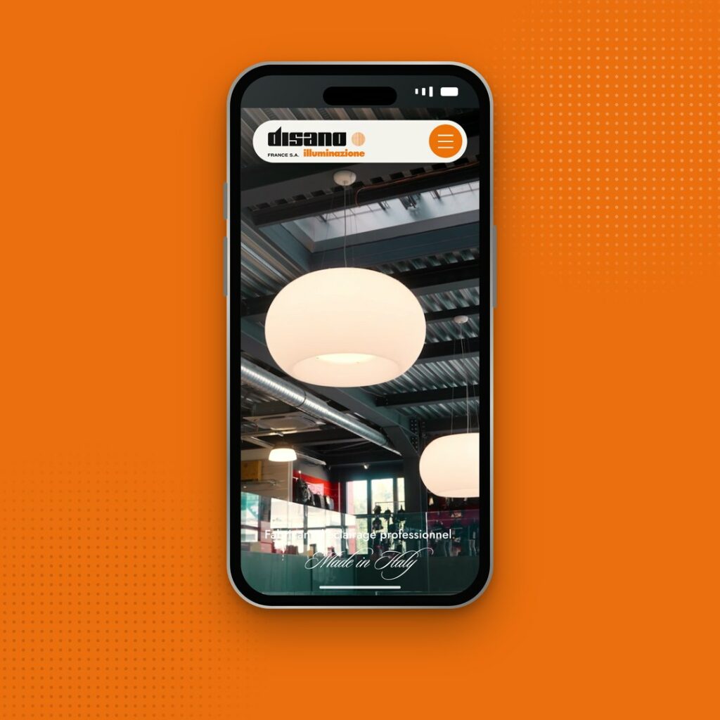 Version mobile du site Disano